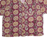 HIGH SIERRA Mens Red Pattern Cotton Shirt XL Casual Short Sleeve Summer