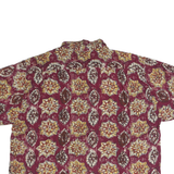HIGH SIERRA Mens Red Pattern Cotton Shirt XL Casual Short Sleeve Summer