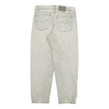 LEVI'S Womens Grey Straight Denim Rinse Relaxed Fit Cotton Blend W32 L28 Casual
