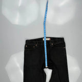 505 Levis Jeans - 34W 31L Black Cotton