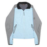 MAMMUT Womens Blue & Grey Lightweight Zip Jacket M Polyester Blend Outdoor