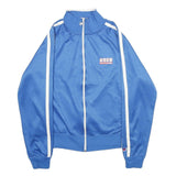 CHAMPION Mens Blue Track Jacket M Polyester Blend Plain Zip USCG United States