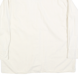 LEVI'S Womens White Cotton Blend Shirt S Classic Western Style Button