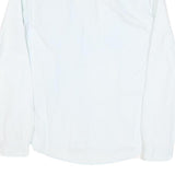 TOMMY HILFIGER Womens White Plain Shirt S Button Front Cotton Blend Stylish