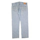LEVI'S 501 Mens Jeans Blue Regular Straight Denim Light W38 L32 Classic Button