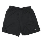 CHAMPION Mens Black Sports Shorts XL W30 Polyester Blend Casual Activewear