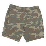 FSBN Mens Cargo Shorts Green & Brown Camouflage 2XL W38 Drawstring Casual