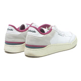 REEBOK Club C Mens Sneaker White & Pink Leather UK 8 Classic Retro Casual