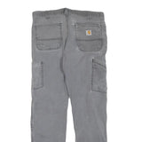 CARHARTT Mens Cotton Blend Grey Regular Fit Straight Leg Trousers W34 L30