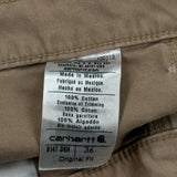 Carhartt Cargo Carpenter Shorts - 32W 10L Brown Cotton