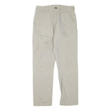 CARHARTT Mens Cotton Blend Beige Regular Fit Straight Trousers W32 L32 Workwear