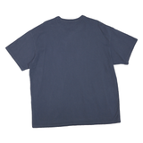 NIKE Mens Blue T-Shirt XL Short Sleeve Crew Neck Minimal Logo Cotton Blend