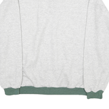 MAVERICK Mens Grey & Green Collar XL Cotton Blend Sweatshirt Pullover Casual