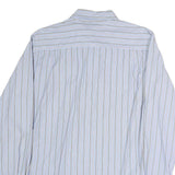 TOMMY HILFIGER Mens Blue & Yellow Stripe Shirt M Classic Button-Down Cotton