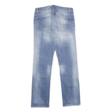 CARHARTT WIP Womens Jeans Light Blue Relaxed Straight Denim W33 L32 Casual Wear