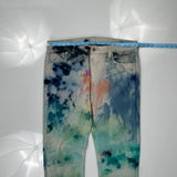 501 Levis Tie-Dye Jeans - 36W 34L Multicoloured Cotton