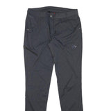 MAMMUT Womens Polyester Blend Black Slim Straight Trousers W29 L31 Outdoor Zip