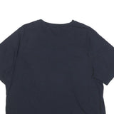 TOMMY HILFIGER Mens Navy Blue Logo Graphic T-Shirt 2XL Short Sleeve Crew Neck