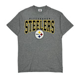 Pittsburgh Steelers Nfl T-Shirt - Large Grey Cotton