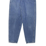 LEE Womens Relaxed Jeans Blue Denim Raw W25 L30 Comfortable Retro Style