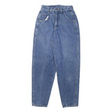 LEE Womens Relaxed Jeans Blue Denim Raw W25 L30 Comfortable Retro Style