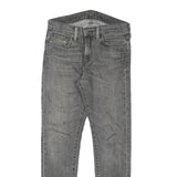 LEVI'S Mens Slim Grey Denim Cotton Blend Jeans W28 L28 Zip Classic Fit