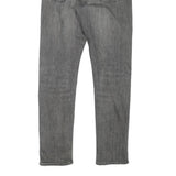LEVI'S Mens Slim Grey Denim Cotton Blend Jeans W28 L28 Zip Classic Fit
