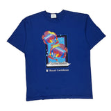 Unbranded Graphic T-Shirt - 2XL Blue Cotton