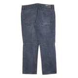 ANGELO LITRICO Mens Jeans Blue Regular Straight Denim Medium W38 L32 Casual Zip