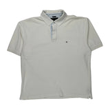 Tommy Hilfiger Polo Shirt - XL White Cotton