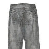 J.F.GEE Mens Regular Fit Grey Cotton Blend Denim Jeans W34 L27 Casual Zip