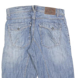 S OLIVER Mens Denim Blue Casual Shorts M W34 Light Wash Cotton Blend