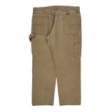 Wrangler Double Knee Carpenter Trousers - 37W 30L Beige Cotton
