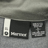 Made In USA Marmot Long Sleeve T-Shirt - Large Gray Polyester