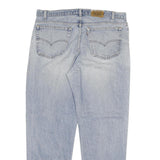 LEVI'S Mens Regular Fit Light Blue Denim Jeans W40 L32 Cotton Blend Zip