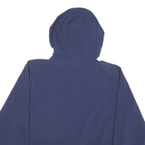 NEW BALANCE Womens Blue Lightweight Polyester Blend Half Zip Hoodie Jacket M