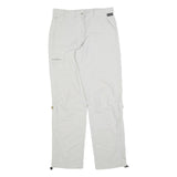 SCHOFFEL Womens Regular White Polyester Blend Zip Trousers W32 L34 Outdoor