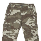 GAP Mens Shorts Green & Beige Camouflage Cargo M W30 Comfortable Stylish