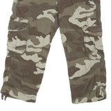 GAP Mens Shorts Green & Beige Camouflage Cargo M W30 Comfortable Stylish