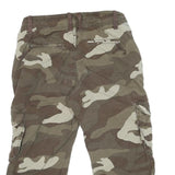 GAP Mens Shorts Green & Beige Camouflage Cargo M W30 Comfortable Stylish