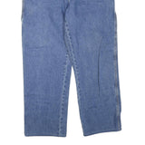 DICKIES Mens Jeans Blue Regular Straight Denim W40 L30 Workwear Zip Pockets