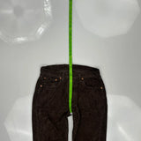 Levis Cord Trousers - 28″ Waist Brown Cotton