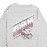 Mens Grey Rose-Bulman Graphic T-Shirt M Long Sleeve Crew Neck Cotton Casual