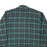 MARK 2 Mens Green & Blue Check Shirt L Cotton Blend Casual Button-Up