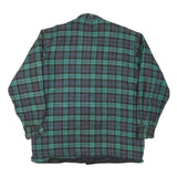 MARK 2 Mens Green & Blue Check Shirt L Cotton Blend Casual Button-Up