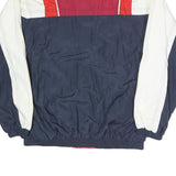 LETS JET Womens Navy Red & Cream Colourblock Classic Jacket S Polyester Blend