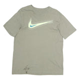 NIKE Mens Beige Graphic T-Shirt L Short Sleeve Crew Neck Cotton Jersey Casual