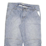 RIVIERA HOTEL Mens Cotton Blend Blue Casual Shorts XL W34 Comfortable Summer