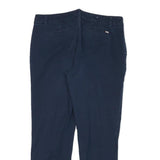 TOMMY HILFIGER Womens Cotton Blend Navy Slim Straight Trousers W30 L25