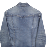 LEVI'S Womens Blue Denim Jacket S Cotton Classic Button Closure Casual